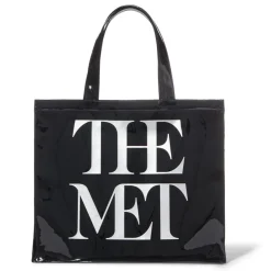 Online The Met Store Met Logo Vinyl Tote
