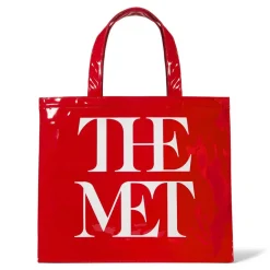 Online The Met Store Met Logo Vinyl Tote