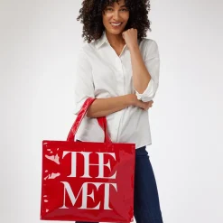 Online The Met Store Met Logo Vinyl Tote