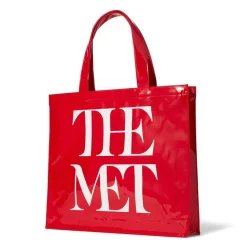 Online The Met Store Met Logo Vinyl Tote