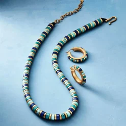 Outlet The Met Store Middle Kingdom Cylindrical Bead Earrings