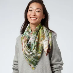 Outlet The Met Store Monet Blooms Double-Sided Square Silk Scarf