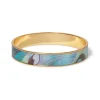 The Met Store Peacock Feather Enamel Bangle