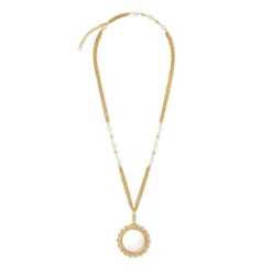 New The Met Store Philippine Pearl Magnifier Pendant Necklace