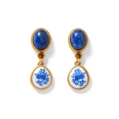 Outlet The Met Store Qing Bottle Floral Drop Earrings