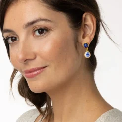 Outlet The Met Store Qing Bottle Floral Drop Earrings