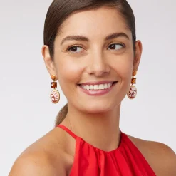 Best The Met Store Qing Bottle Lotus Pond Drop Earrings
