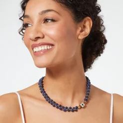 The Met Store Spanish Baldric Lapis Braided Necklace