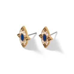 Hot The Met Store Spanish Baldric Lapis Stud Earrings