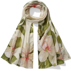 Best The Met Store Studies of Magnolias Oblong Silk Scarf