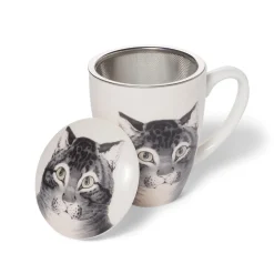 Hot The Met Store The Favorite Cat Covered Mug with Tea Infuser