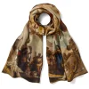 Clearance The Met Store Tiepolo Allegory of the Planets and Continents Oversize Unisex Oblong Silk Scarf