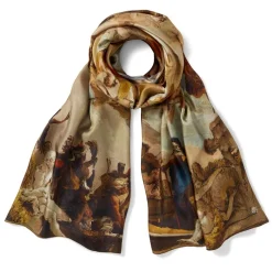 Clearance The Met Store Tiepolo Allegory of the Planets and Continents Oversize Unisex Oblong Silk Scarf
