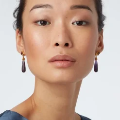 New The Met Store Turkish Amethyst Drop Earrings