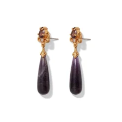 New The Met Store Turkish Amethyst Drop Earrings