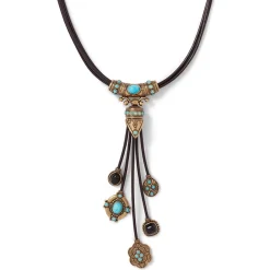 Clearance The Met Store Turkmen Leather Statement Necklace