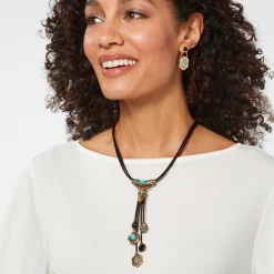 Clearance The Met Store Turkmen Leather Statement Necklace