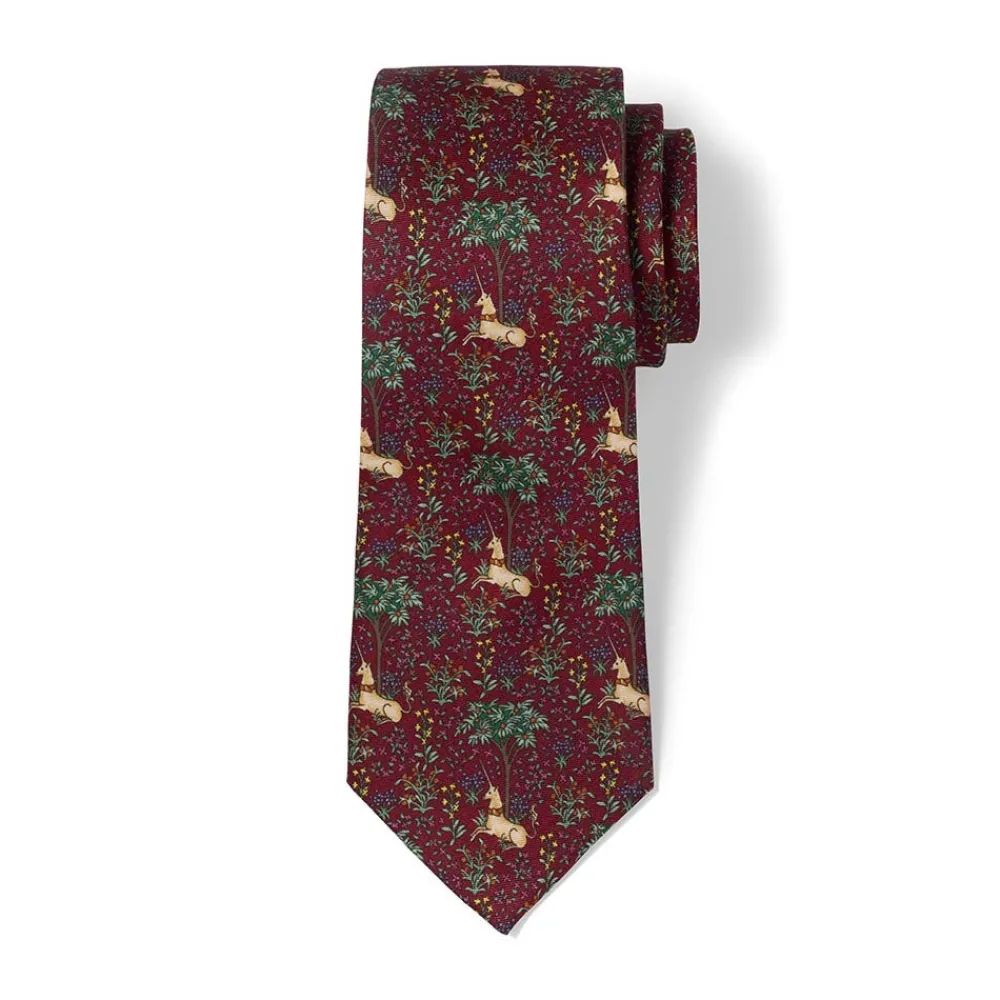 Sale The Met Store Unicorn in a Garden Silk Necktie