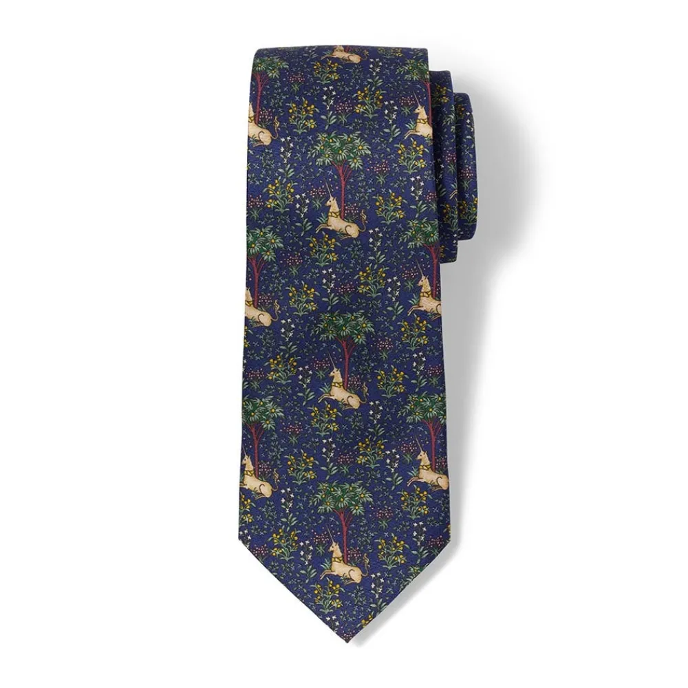 Sale The Met Store Unicorn in a Garden Silk Necktie