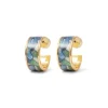 Online The Met Store Van Gogh Irises Enamel Hoop Earrings