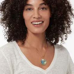 Online The Met Store Van Gogh Irises Enamel Pendant Necklace