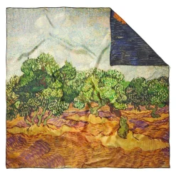 Best The Met Store Van Gogh Stylized Nature Double-Sided Square Silk Scarf