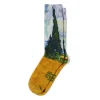 Clearance The Met Store Van Gogh Wheat Field with Cypresses Men's Socks