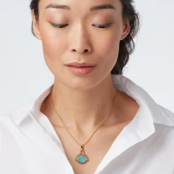 Discount The Met Store Wedjat Eye Scarab Spinning Pendant Necklace