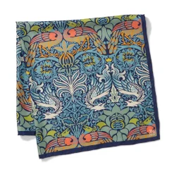 Sale The Met Store William Morris Peacock and Dragon Square Silk Scarf