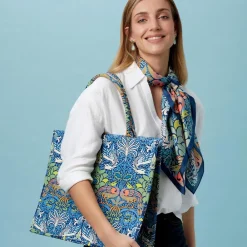 Sale The Met Store William Morris Peacock and Dragon Square Silk Scarf