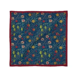 Hot The Met Store William Morris Pomegranate Cotton-and-Silk Pocket Square