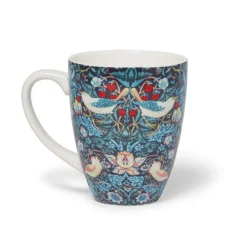 Clearance The Met Store William Morris Strawberry Thief Covered Mug with Tea Infuser