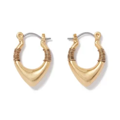 Discount The Met Store Wrapped Chevron Huggie Earrings